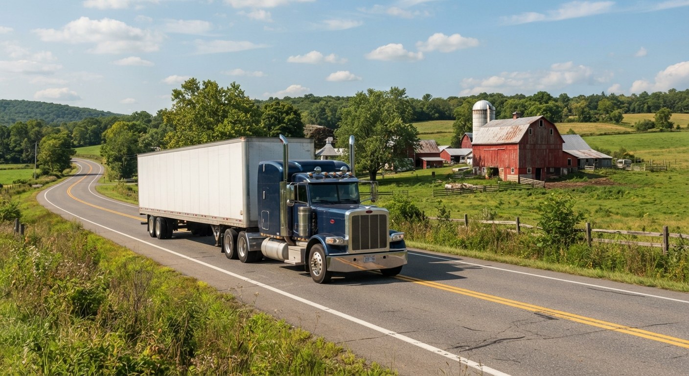 MARLEX TRUCKING LLC tractor and dry van trailer loaded out of ALLENTOWN, PA 18103
